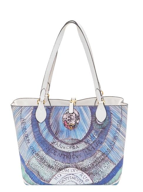PLANETARIUM Sac &agrave; dos double face blanc/aigue-marine - Sacs pour Femme