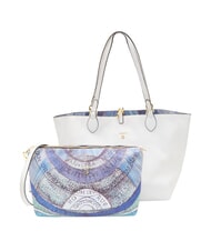 GATTINONI PLANETARIUM Sac &agrave; dos double face blanc/aigue-marine - Sacs pour Femme - 3