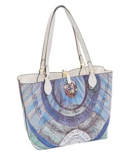 GATTINONI PLANETARIUM Sac &agrave; dos double face blanc/aigue-marine - Sacs pour Femme - 6