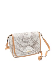 GATTINONI PLANETARIUM Sac bandouli&egrave;re &agrave; rabat encre s&eacute;pia/beige clair - Sacs pour Femme - 2