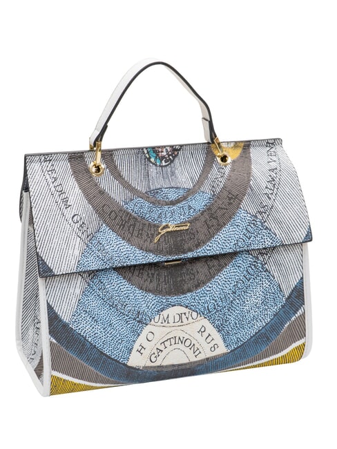 PLANETARIUM Sac porte-documents avec bandouli&egrave;re lune/blanc - Sacs pour Femme