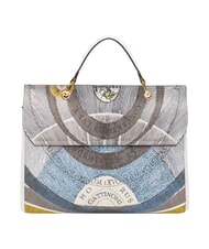 GATTINONI PLANETARIUM Sac porte-documents avec bandouli&egrave;re lune/blanc - Sacs pour Femme - 4