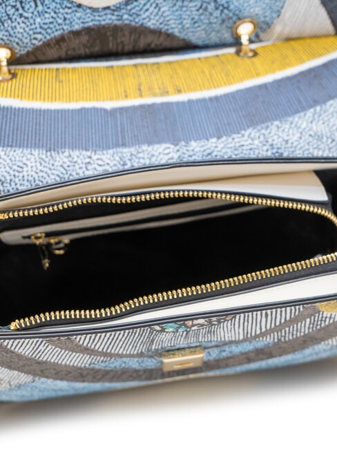 PLANETARIUM Sac porte-documents avec bandouli&egrave;re lune/blanc - Sacs pour Femme