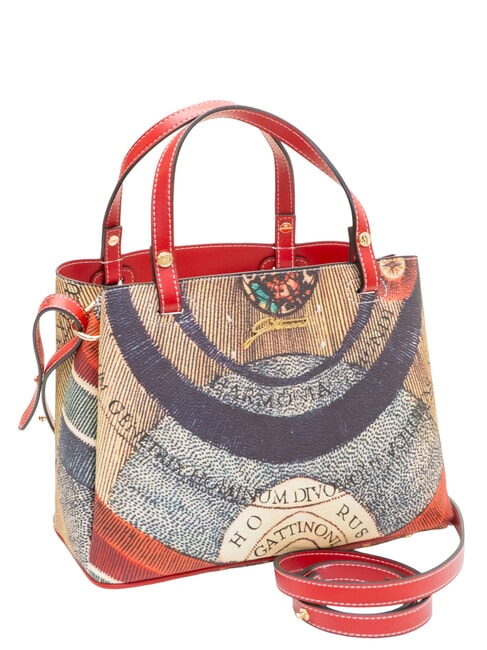 PLANETARIUM Sac &agrave; main avec bandouli&egrave;re classique/corail - Sacs pour Femme