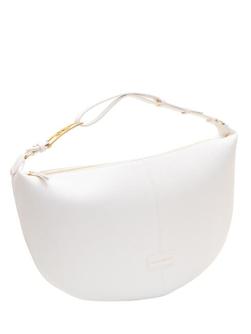 LIZ PEBBLE Grand sac &agrave; bandouli&egrave;re hobo blanc cass&eacute; - Sacs pour Femme