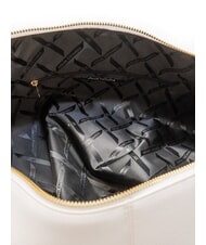 ARMANI EXCHANGE LIZ PEBBLE Grand sac &agrave; bandouli&egrave;re hobo blanc cass&eacute; - Sacs pour Femme - 5
