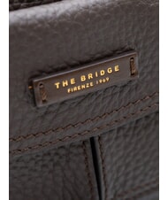 THE BRIDGE MARTINA Mini sac &agrave; main avec bandouli&egrave;re moka &agrave; l'or - Sacs pour Femme - 4