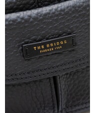 THE BRIDGE MARTINA Mini sac &agrave; main avec bandouli&egrave;re black Gold - Sacs pour Femme - 3