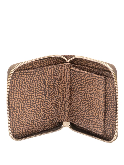 B-CLUB Petit portefeuille zipp&eacute; ch&acirc;taigne - Portefeuilles Femme