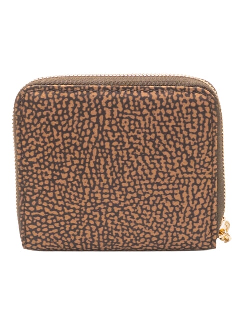 B-CLUB Petit portefeuille zipp&eacute; ch&acirc;taigne - Portefeuilles Femme