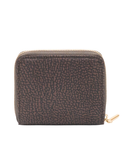 B-CLUB Petit portefeuille zipp&eacute; chocolat - Portefeuilles Femme