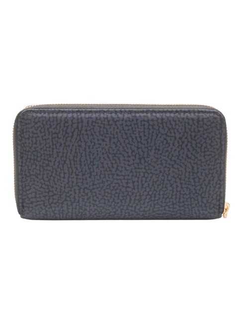 B-CLUB Grand portefeuille zipp&eacute; noir fonc&eacute; - Portefeuilles Femme