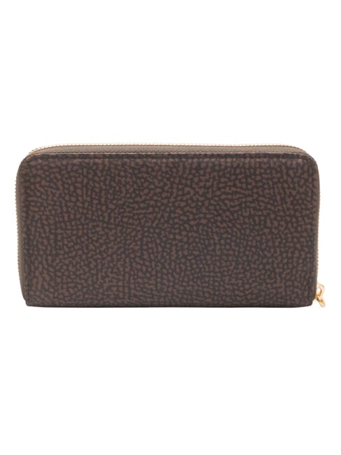 B-CLUB Grand portefeuille zipp&eacute; chocolat - Portefeuilles Femme