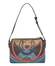 GATTINONI PLANETARIUM sac bandouli&egrave;re plan&egrave;te.impression noire - Sacs pour Femme - 4