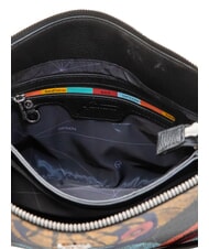 GATTINONI PLANETARIUM sac bandouli&egrave;re plan&egrave;te.impression noire - Sacs pour Femme - 5