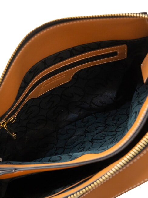 PLANETARIUM sac bandouli&egrave;re encre s&eacute;pia/beige clair - Sacs pour Femme