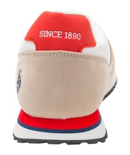 U.S. POLO ASSN. XIRIO Baskets beige-blanc cass&eacute; - Chaussures Homme - 4