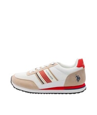 U.S. POLO ASSN. XIRIO Baskets beige-blanc cass&eacute; - Chaussures Homme - 2
