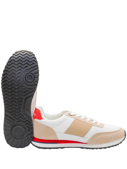 XIRIO Baskets beige-blanc cass&eacute; - Chaussures Homme