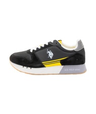 U.S. POLO ASSN. JAKE Baskets en cuir mixte BLK - Chaussures Homme - 5