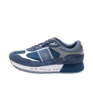 U.S. POLO ASSN. CLEEF Baskets bleu fonc&eacute; blanc - Chaussures Homme - 3
