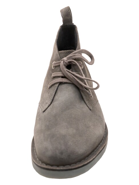 MUST chaussures en cuir su&eacute;d&eacute; gris &eacute;b&egrave;ne - Chaussures Homme
