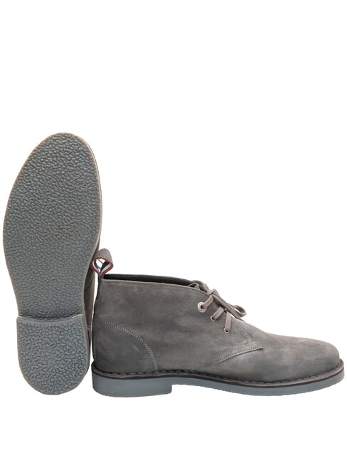 MUST chaussures en cuir su&eacute;d&eacute; gris &eacute;b&egrave;ne - Chaussures Homme