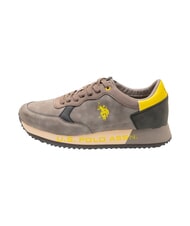U.S. POLO ASSN. CLEEF Baskets gris fonc&eacute;-noir - Chaussures Homme - 3