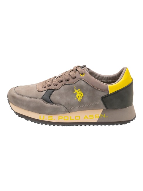 CLEEF Baskets gris fonc&eacute;-noir - Chaussures Homme