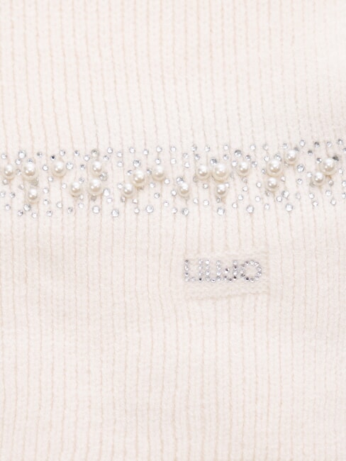 PERLE Foulard cr&egrave;me blanche - &Eacute;charpes
