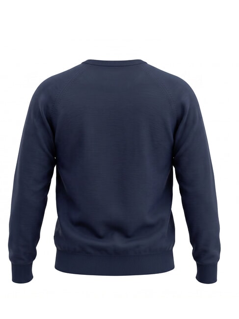 HERALD Pull en coton bleu - Pulls pour hommes