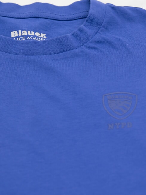 EUTAW T-shirt en coton cl&eacute;matite bleue - T-shirt