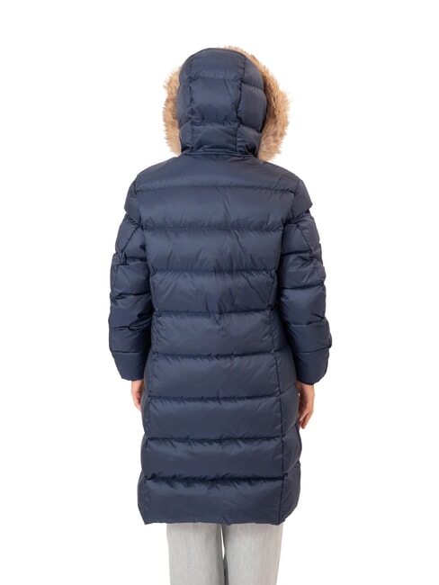GLEAM Doudoune &agrave; capuche bleu fonc&eacute; - Doudounes femme