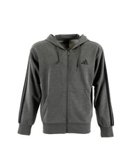 ADIDAS 3 STRIPES Sweatshirt &agrave; capuche gris - Pulls molletonn&eacute;s - 3