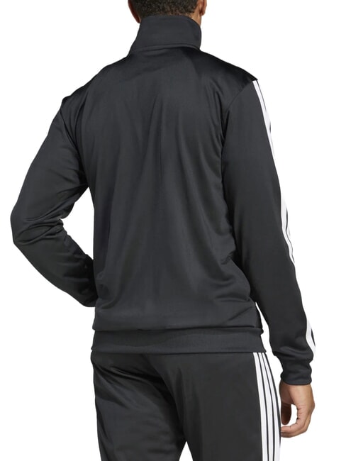 3 STRIPES Sweat-shirt &agrave; fermeture &eacute;clair int&eacute;grale noir - Pulls molletonn&eacute;s