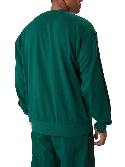 3 STRIPES Sweat-shirt vert - Pulls molletonn&eacute;s