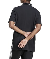 ADIDAS 3 STRIPES polo &agrave; manches courtes noir - chemise polo - 2