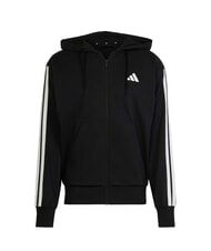 ADIDAS 3 STRIPES Sweat-shirt zipp&eacute; &agrave; capuche noir - Pulls molletonn&eacute;s - 3