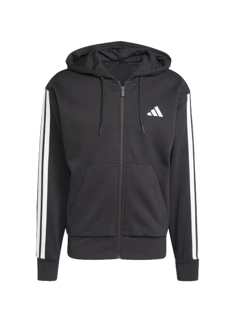 3 STRIPES Sweat-shirt de sport noir - Pulls molletonn&eacute;s
