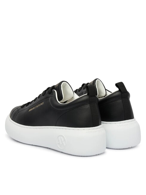 SUPER Baskets en cuir noir - Chaussures Femme