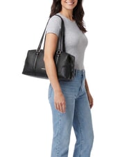 MICHAEL KORS TEDDI Sac bandouli&egrave;re en cuir noir - Sacs pour Femme - 2