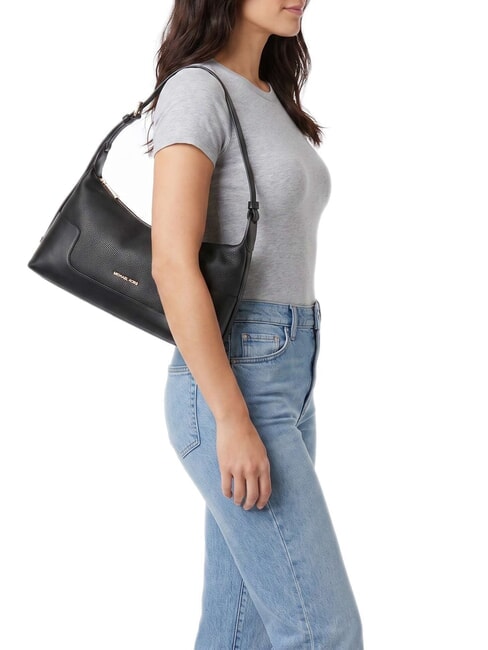 TEDDI Sac bandouli&egrave;re en cuir noir - Sacs pour Femme