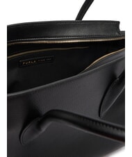 FURLA AMBRA Sac bandouli&egrave;re en cuir Noir - Sacs pour Femme - 4
