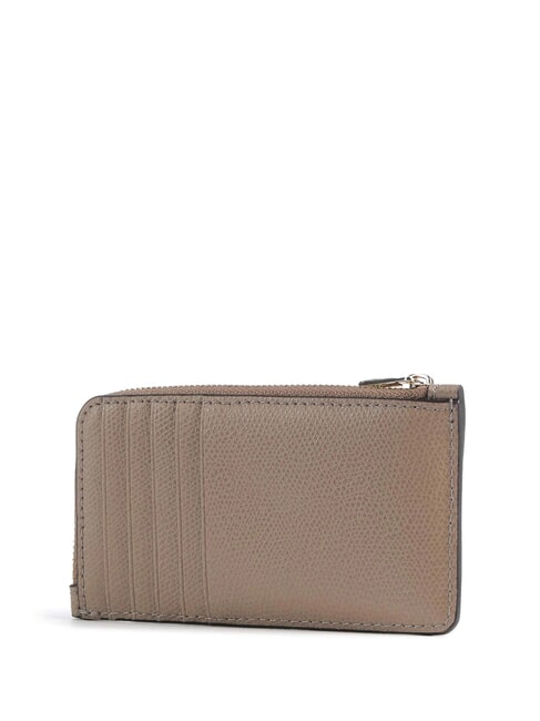 CAMELIA Porte-monnaie en cuir gr&egrave;ge - Portefeuilles Femme
