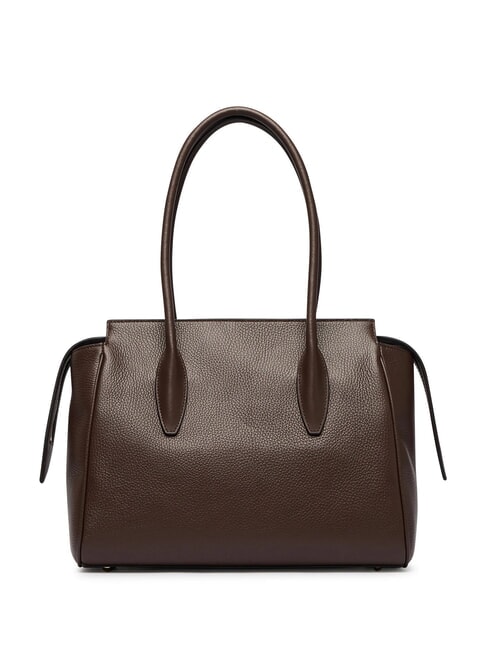 AMBRA Sac bandouli&egrave;re en cuir chocolat - Sacs pour Femme