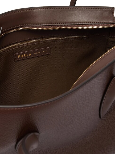 AMBRA Sac bandouli&egrave;re en cuir chocolat - Sacs pour Femme
