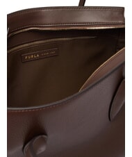 FURLA AMBRA Sac bandouli&egrave;re en cuir chocolat - Sacs pour Femme - 5