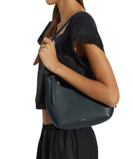 FURLA GOCCIA Sac bandouli&egrave;re en cuir martel&eacute; for&ecirc;t sombre - Sacs pour Femme - 2