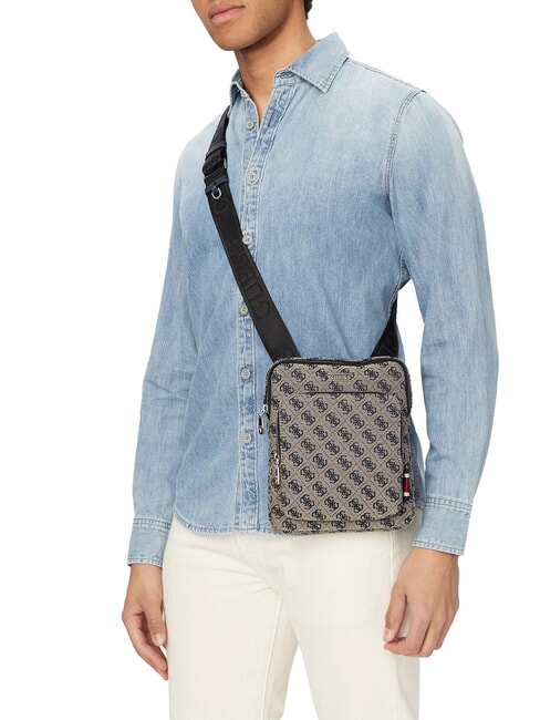 BOSTON II sac bandouli&egrave;re sable/bleu - Sacs en Bandouli&egrave;res pour Homme