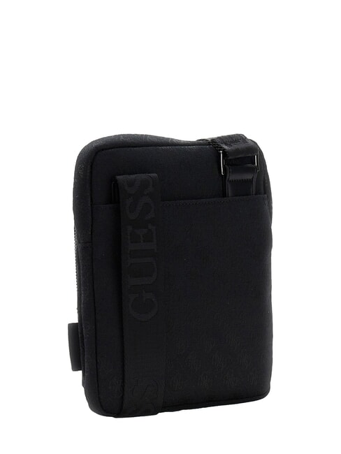 BOSTON sac plat noir fonc&eacute; - Sacs en Bandouli&egrave;res pour Homme